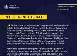 Update on British Defence Intelligence Report on Ukraine (17/01/2025) update-on-british-defence-ntelligence-report-on-ukraine-17012025