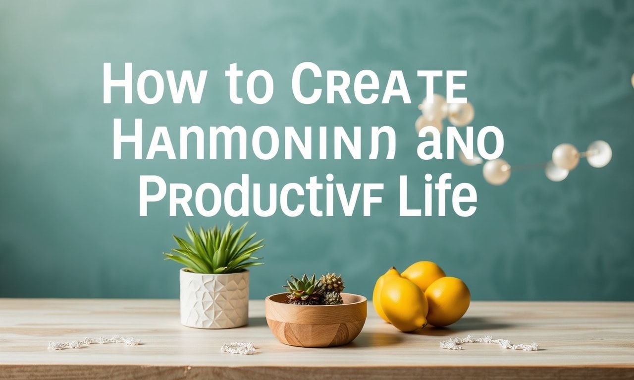 How to Create a Harmonious and Productive Life: Tips for Modern Living