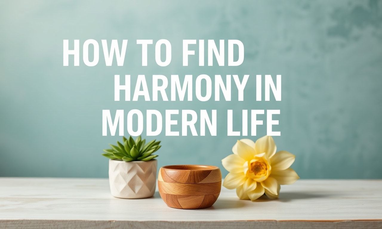How to Find Harmony in Modern Life: A Guide for Contemporary Women