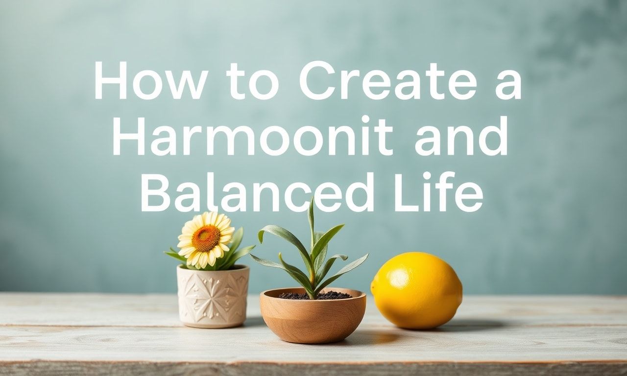 How to Create a Harmonious and Balanced Life: Tips for Modern People