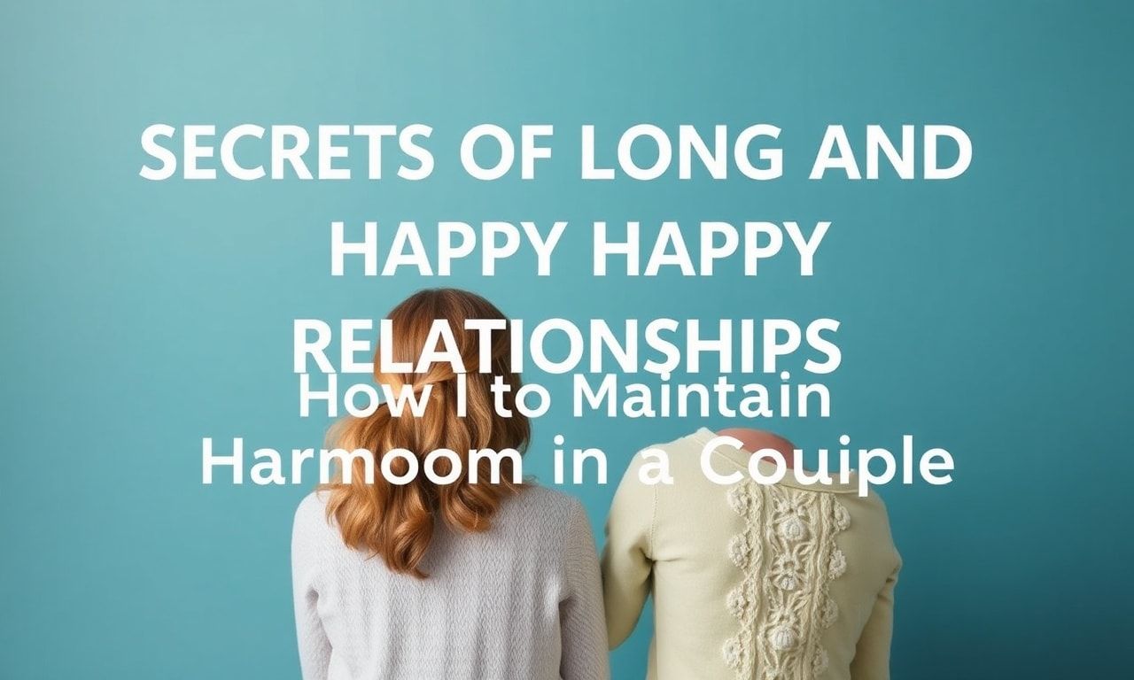 Secrets of Long and Happy Relationships: How to Maintain Harmony in a Couple