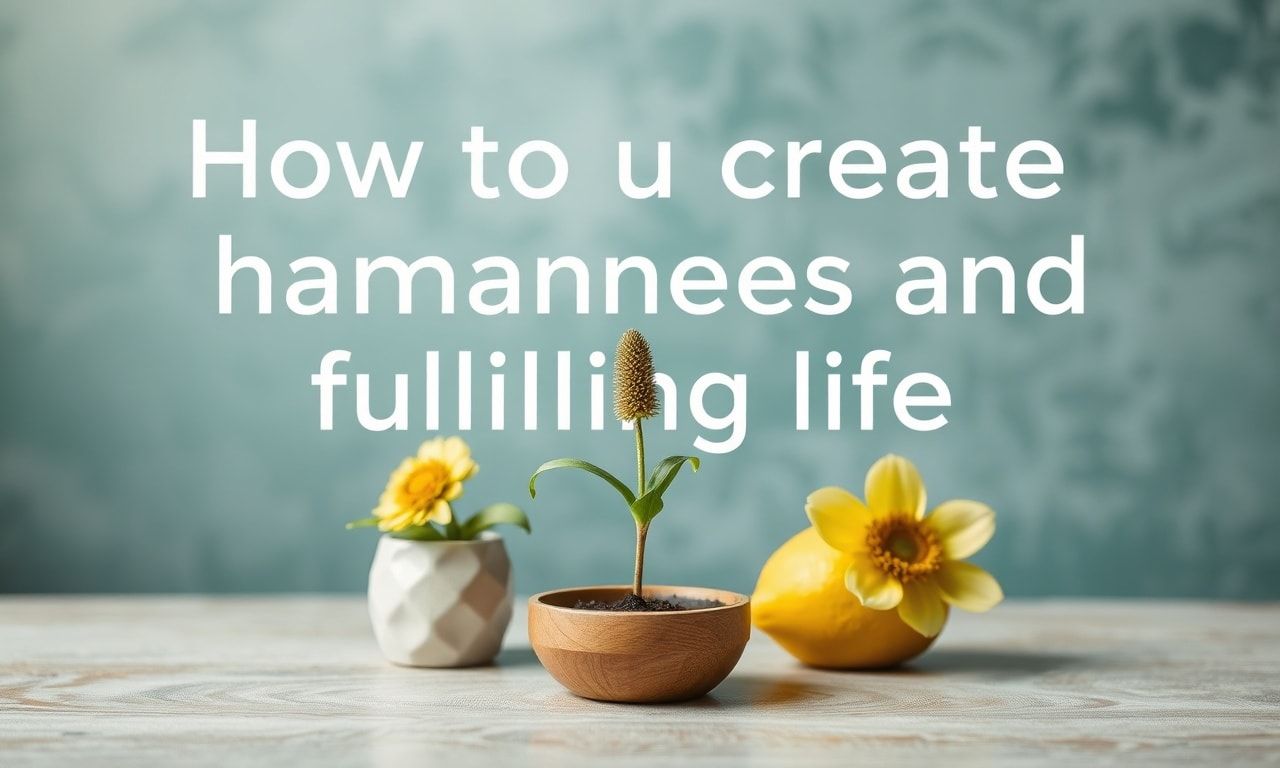 How to create a harmonious and fulfilling life: tips for daily improvement