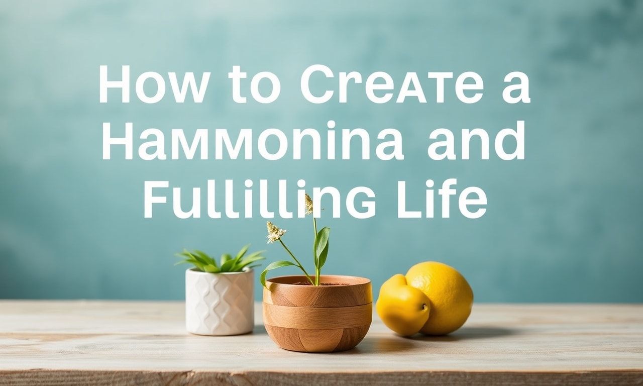 How to Create a Harmonious and Fulfilling Life: Daily Life Tips