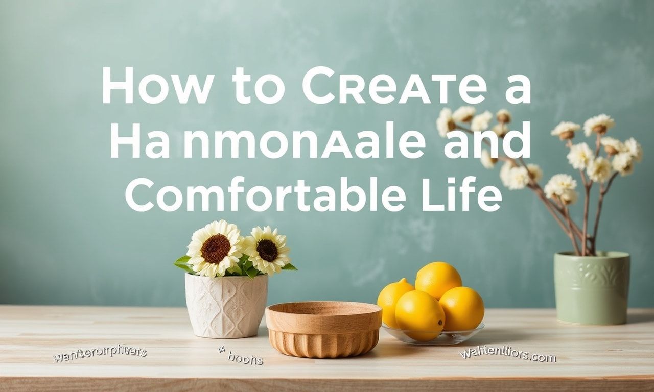Як створити гармонійне та комфортне життя: поради для щоденного життя How to Create a Harmonious and Comfortable Life: Daily Life Tips