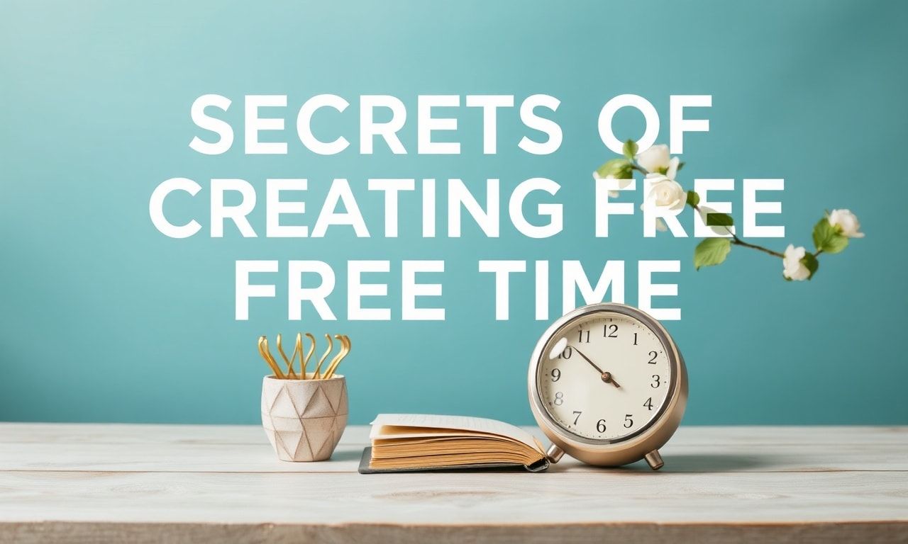 Secrets of Creating Free Time: How to Find Balance in the Modern World