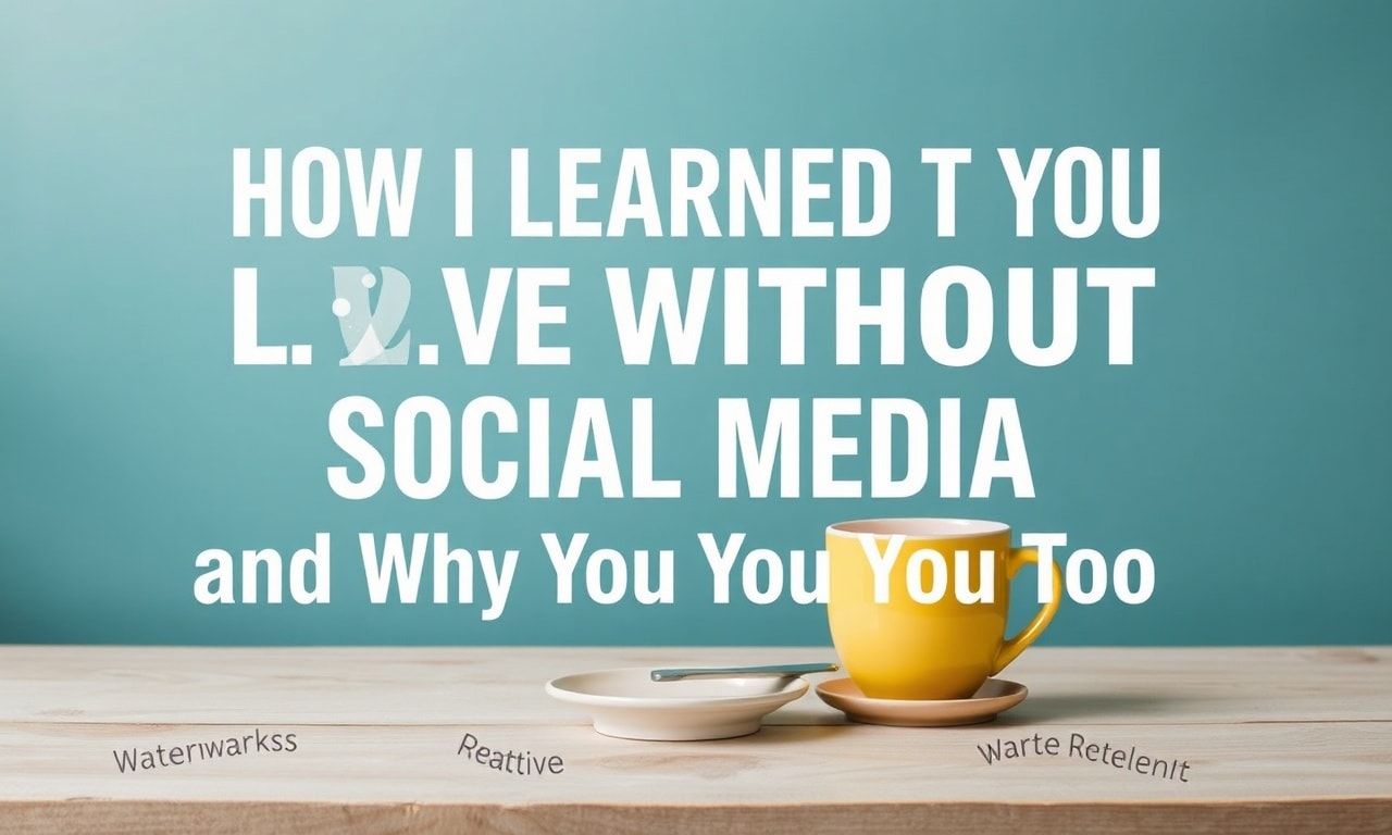 How I Learned to Live Without Social Media and Why You Should Too