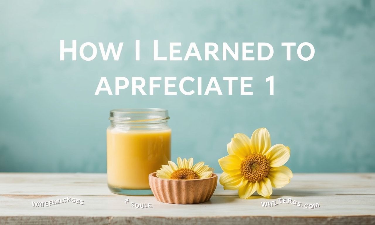 How I Learned to Appreciate the Little Joys of Life