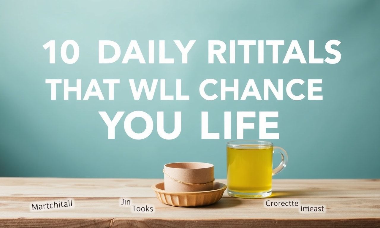 10 Daily Rituals That Will Change Your Life for the Better
